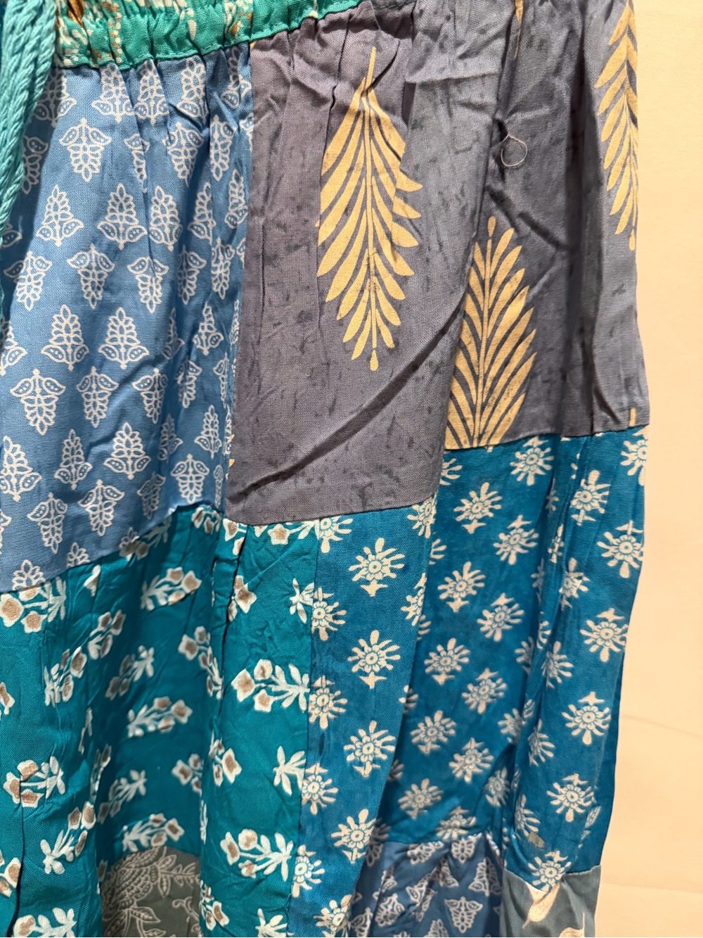 NWT Patchwork Maxi Skirt. One Size S-L. Boho,hippie,festival,patchwork - Picture 2 of 5